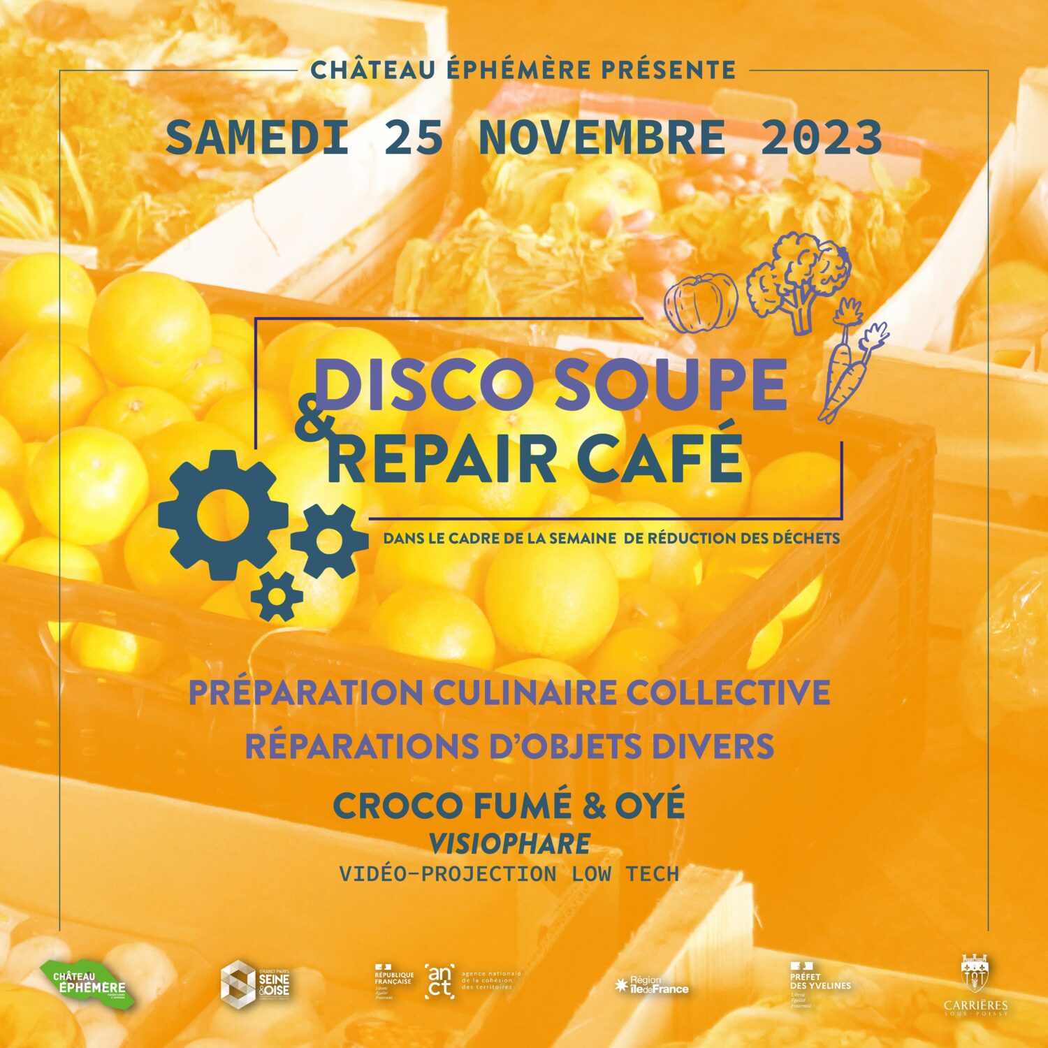 Affiche Disco Soupe & Repair Café